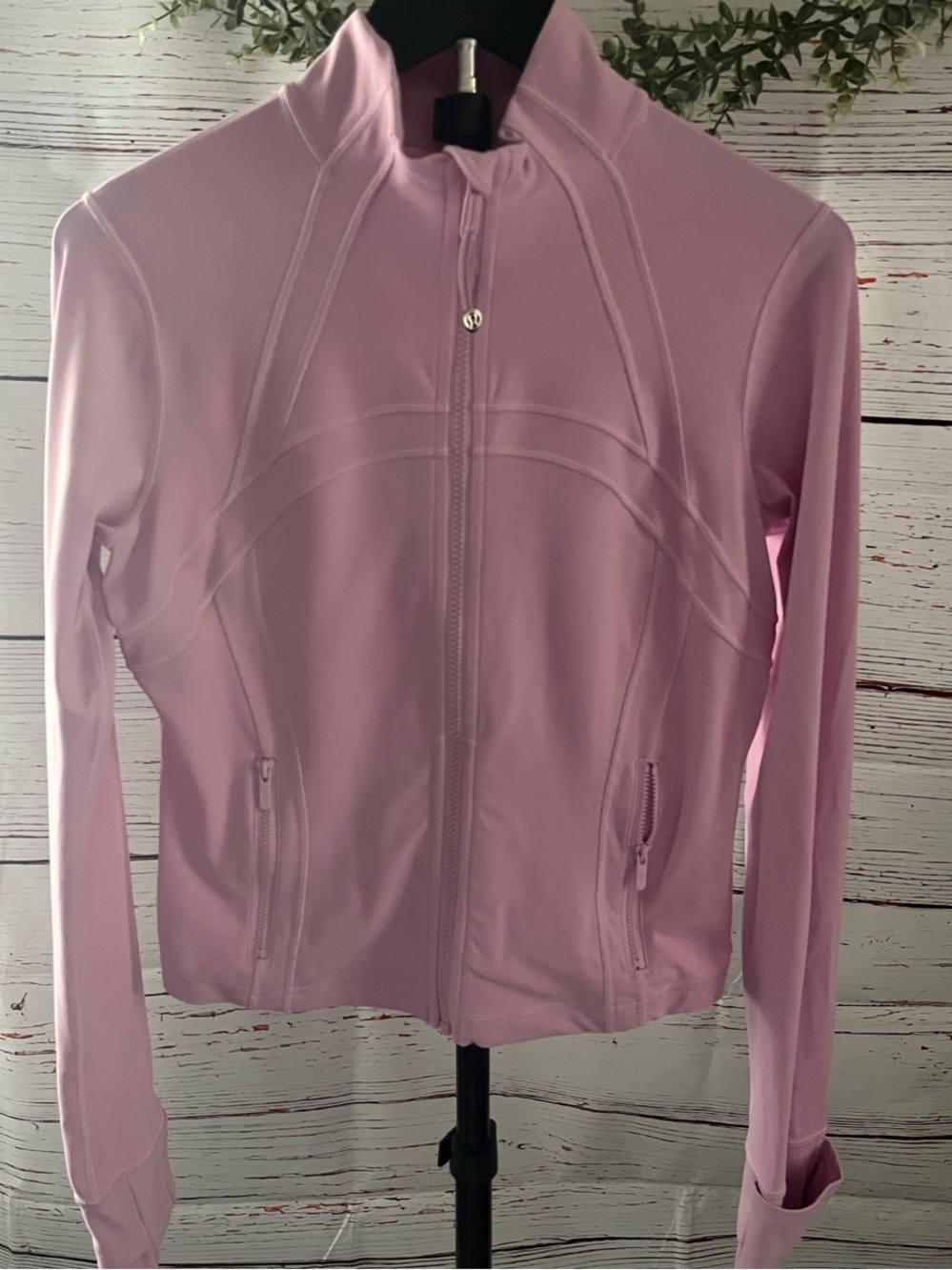 Lululemon Define Jacket Pink Full Zip Thumbholes Athletic Jacket
